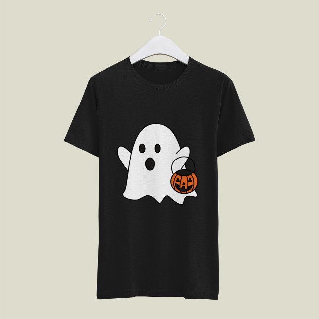 Retro Cute Little Ghost Boo Halloween Costume T Shirt (Skapare uppladdad)