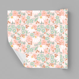 Retro Cute Rosa Wildbloms Daisy Kids Presentpapper