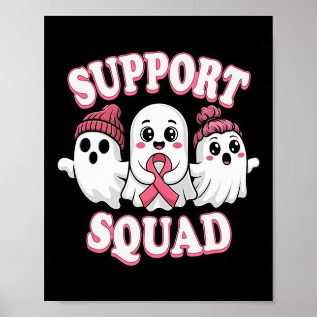 Retro Cute Skeleton Hand Boop Hund Funny Halloween Poster (Framsidan)