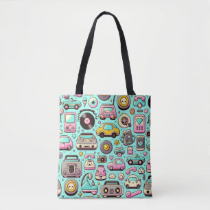 Retro Cuties: Whimsical Pastel blir Tygkasse