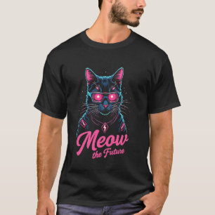 Retro Cyber Punk-segmentglöden ger den framtida Co T Shirt