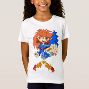 Retro Cyberpunk Flicka. T Shirt