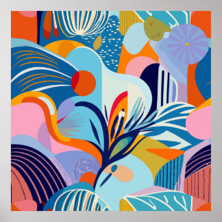 Retro cyberpunk-spelflicka Poster