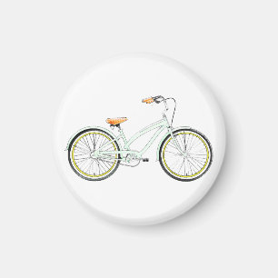 retro cykel magnet