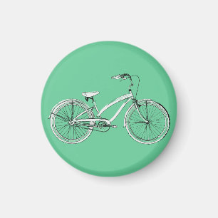 retro cykel magnet