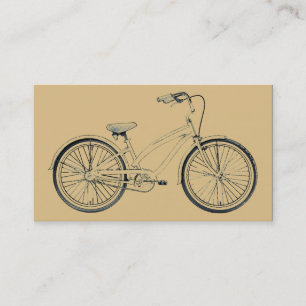 retro cykel visitkort