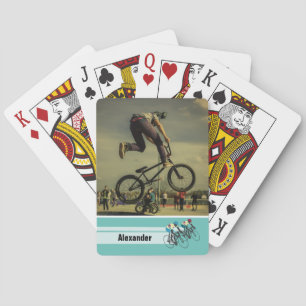 Retro cykelfoto casinokort