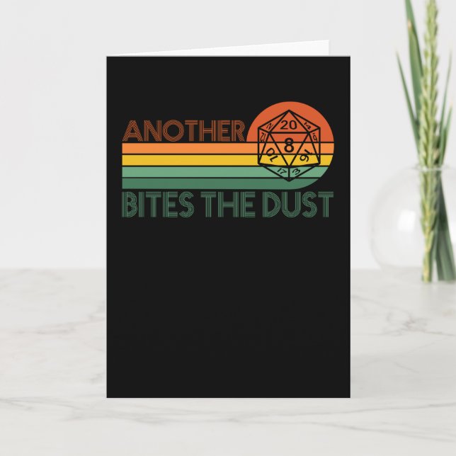 Retro D20 RPG Dice Kort (Framsida)