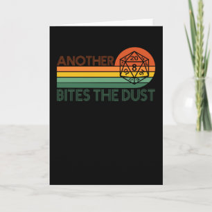 Retro D20 RPG Dice Kort