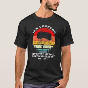Retro D B Cooper Skydiving School Cryptid Urban Le T Shirt
