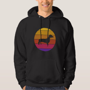 Retro Dachshund Dachshund Wiener Hund Funny Hoodie