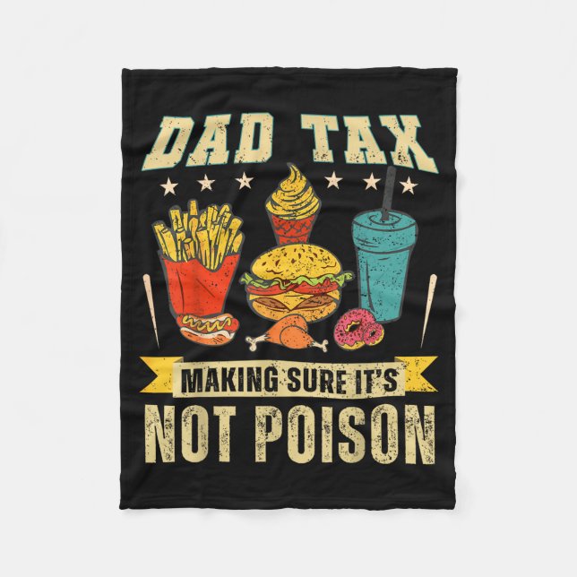 Retro Dad Tax Making Sure Its Not Poison Funny Fat Fleecefilt (Framsidan)