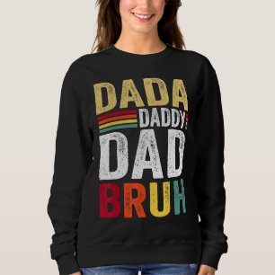 Retro Dada pappa Pappa Bruh Manar Familjen Lycklig T Shirt