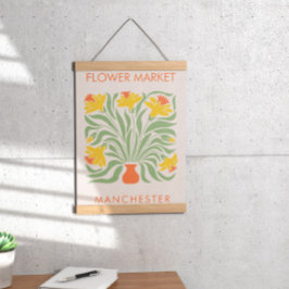 Retro Daffodil, Abstrakt på den inre marknaden Poster