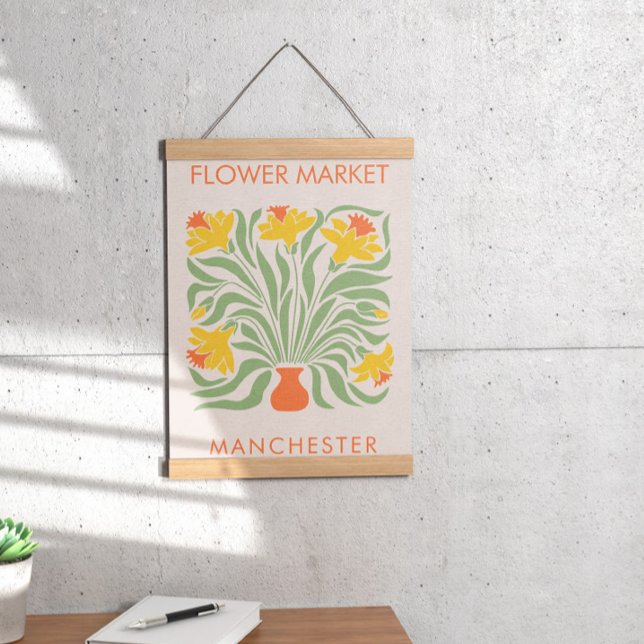 Retro Daffodil, Abstrakt på den inre marknaden Poster (Skapare uppladdad)