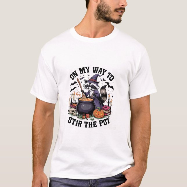Retro Dags Att Röra Om I Grytan Roligt T Shirt (Framsida)