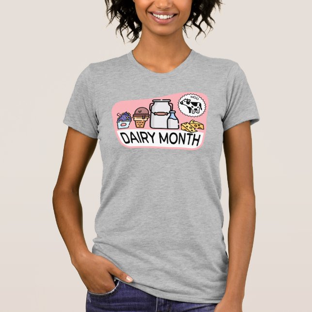 Retro Dairy Month T Shirt (Framsida)