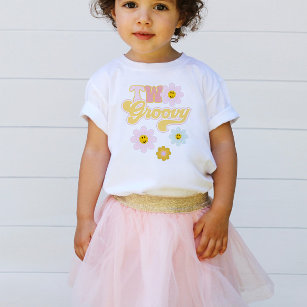Retro Daisy 2 Groovy 2:a födelsedagen T-Shirt