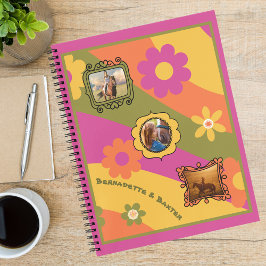 Retro Daisy 3 Photo Horse Pet Collage och Namn