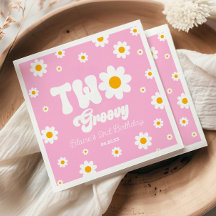 Retro Daisy blomma två Groovy 2:a födelsedagen Par