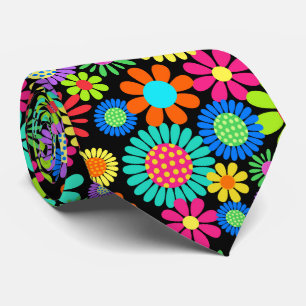 Retro Daisy Blommar Flower Power Mönster Slips
