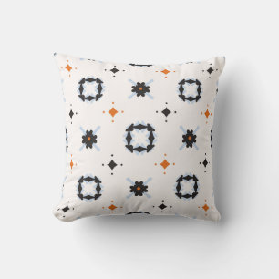 Retro Daisy Blommigt vintage Mönster Hand plockade Kudde
