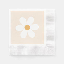 Retro daisy boho napkins pappersservett