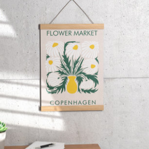 Retro-Daisy för Abstrakt på blomman Poster