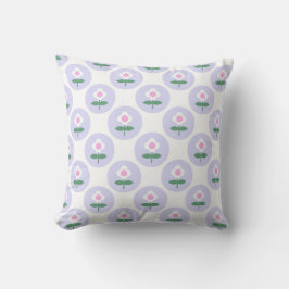 Retro Daisy Lila Tonåring Birthday Mors dag Baby Kudde