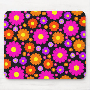 Retro daisy Mousepad Musmatta