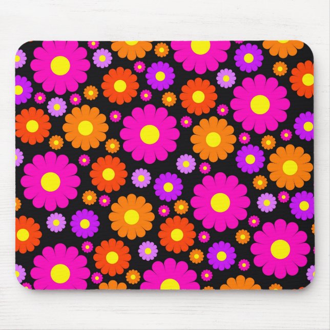 Retro daisy Mousepad Musmatta (Framsidan)