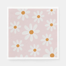 Retro Daisy Party Napkin Pappersservett