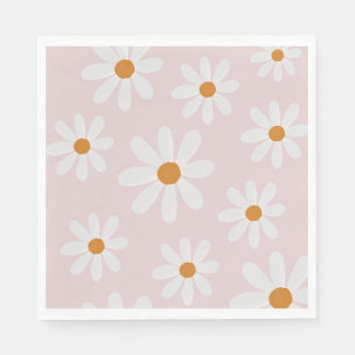 Retro Daisy Party Napkin Pappersservett