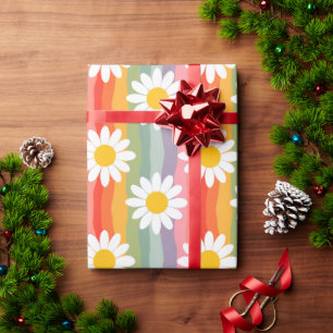 Retro Daisy Presentpapper