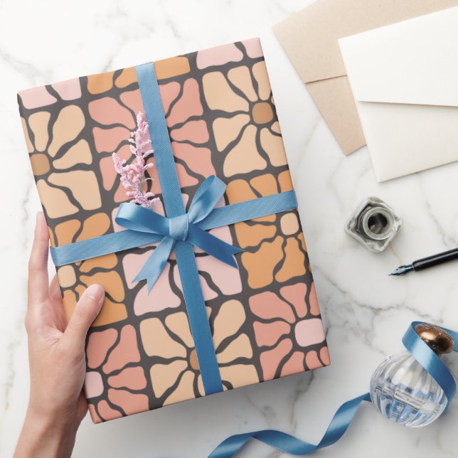 Retro-Daisy Presentpapper (Gifting)