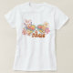 Retro-Daisy, Regnbåge och Butterflies-citat T-Shir T Shirt (Design framsida)