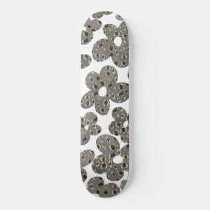 Retro Daisys Animal Print Glam #1 #retro #Blor Mini Skateboard Bräda 18,5 Cm