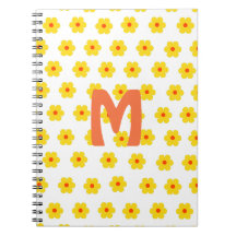 Retro Daisys Gult och Orange samt vita blommor