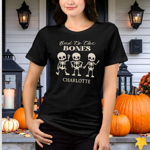 Retro Dålig ända in i benen Crème Skräck Hallowee T Shirt