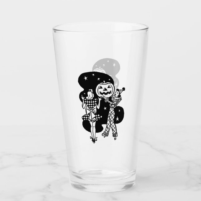 Retro Dam med Pumpkin Glaskopp (Framsida)