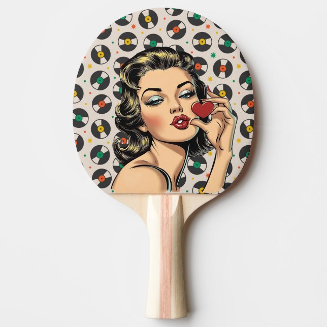Retro Dam Pingisracket (Framsidan)