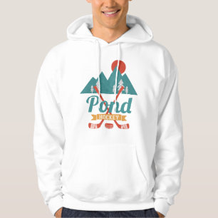 Retro dammhockey hoodie