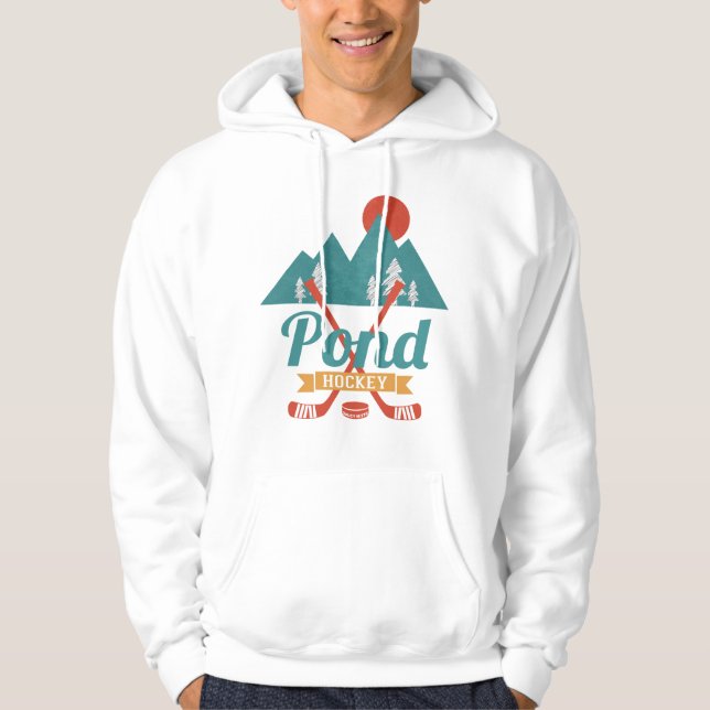 Retro dammhockey hoodie (Framsida)