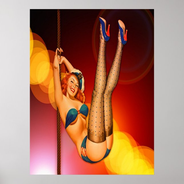 Retro Dance Entertainer Poster (Framsidan)