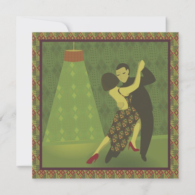 Retro Dance-inbjudan Inbjudningar (Framsida)