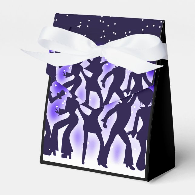 Retro Dance Party Lila Tält Presentaskar (Framsidan Sidan)