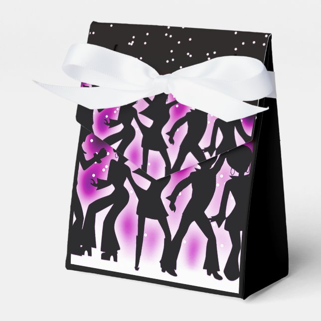 Retro Dance Party Rosa Tält Presentaskar (Framsidan Sidan)