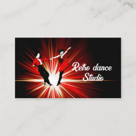 Retro Dance Studio Disco Stil Visitkort