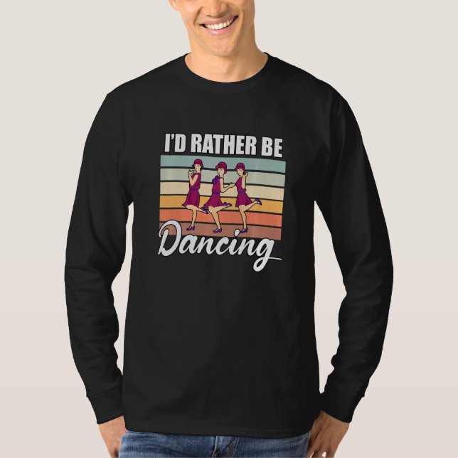 Retro  Dancer Choreographer Dancing Enthusiast Dan T Shirt (Framsida)