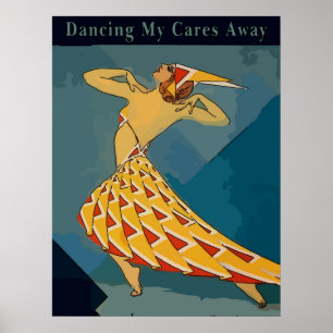 Retro Dancer Poster
